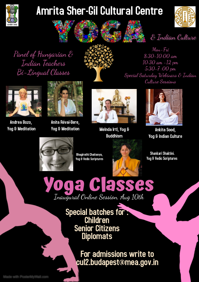 Jógaórák az Amrita Sher-Gil Kulturális Központban I Yoga Classes